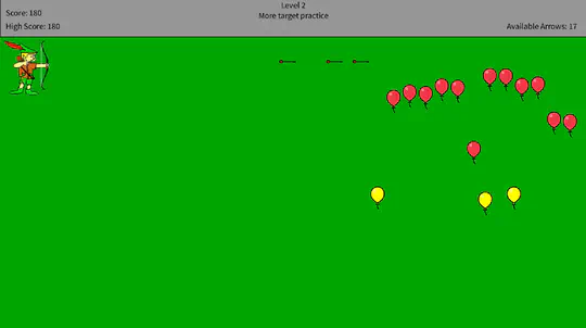 Bow and Arrow Game using Java and Processing